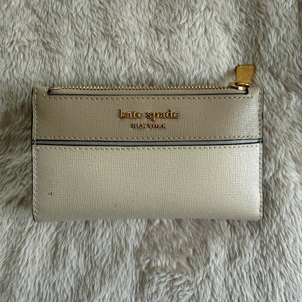 Kate Spade Gold and Cream Wallet